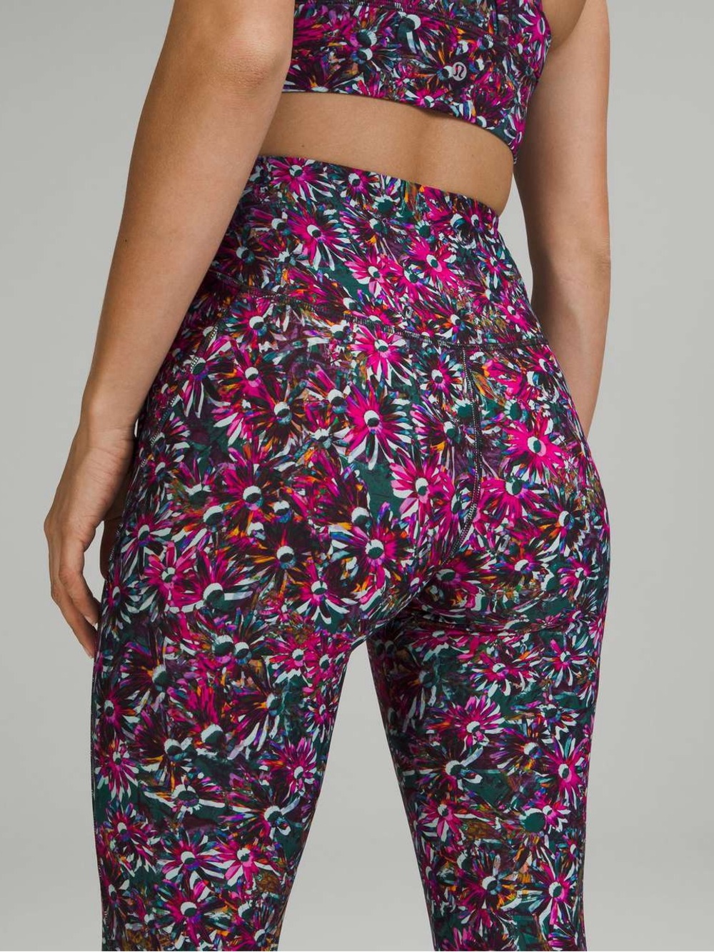Lululemon Base Pace High-Rise Tight Leggings 28" Floral Electric Multi - Picture 4 of 8